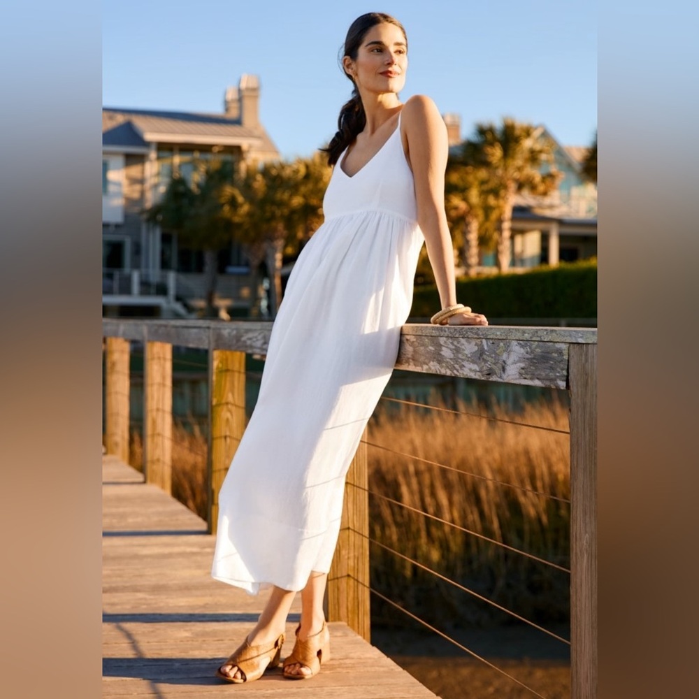 J. McLaughlin White Maxi Dress
